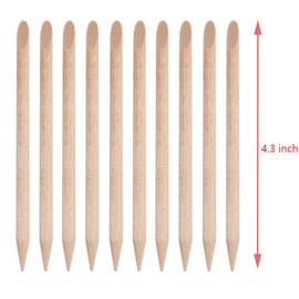 Sowaka 50 Pcs Orange Wood Sticks for Nails Natural Double Sided Multifunctional Wooden Mini Cuticle Pusher Remover Tool Kit for Manicure Pedicure