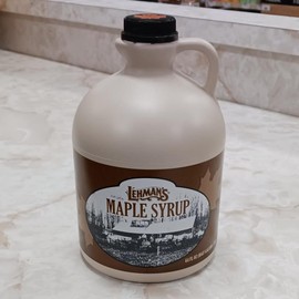 Lehman's Real Pure Maple Syrup U.S. Grade A Medium Amber Half Gallon Jug
