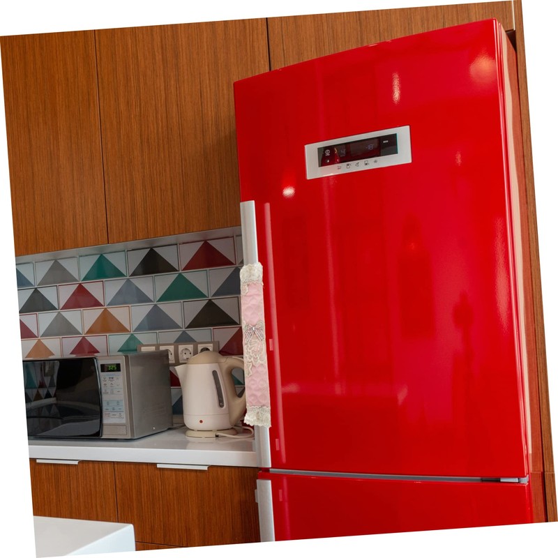 CORHAD Fridge Door Handle Covers Black Protective Covers for Refrigerator