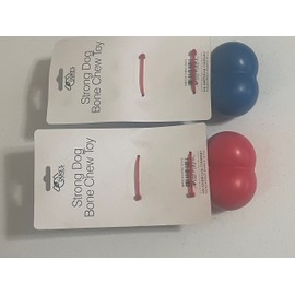 Duke's Pet Products Strong Dog Bone Chew Toy (Red)