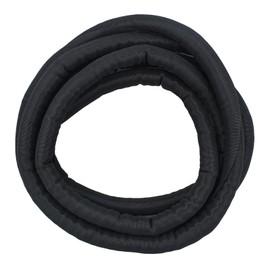 Cable conduit black, 3 m cable protection, cable conduit, flexible cable hose, cable sleeve, cable protective hose, cable conduit, self-closing, cable tunnel, can be cut to size, diameter 16 mm