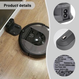 For Roomba Charger, for Roomba Charger Base, Replacement for Roomba Charging Docking Station for Roomba e5 e6 i1 i3 i4 i6 i7 i8 500 600 700 800 900 Series Robots 4452369 ADF-N1 17170 17064