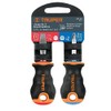 Truper JDT-2B, Juego de 2 desarmadores 3/16x4, mango comfort grip