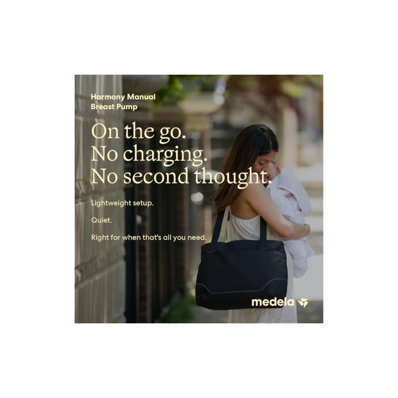 Medela Harmony Manual Breast Pump, On-the-Go, More Milk Output