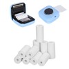 Chazcool Mini Papel de Impresora Térmica, 57x25mm Mini Papel Térmico,