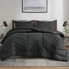 Intelligent Design Queen Comforter Set, Puffy Chevron Quilted, Overfilled Comforter