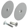Prime-Line U 9515 Steel Door Hole Cover Plate, Gray (Single