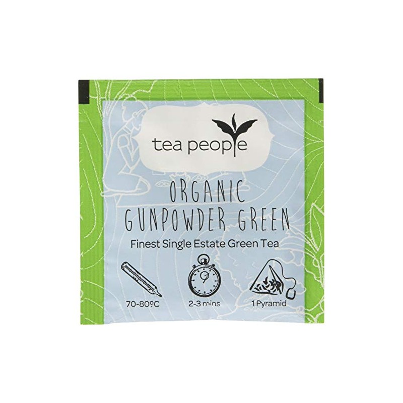 Tea People Organic Gunpowder Green - 100 Tea Envelopes