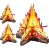 12 Inch Tall Artificial Fire Fake Flame Paper 3D Decorative