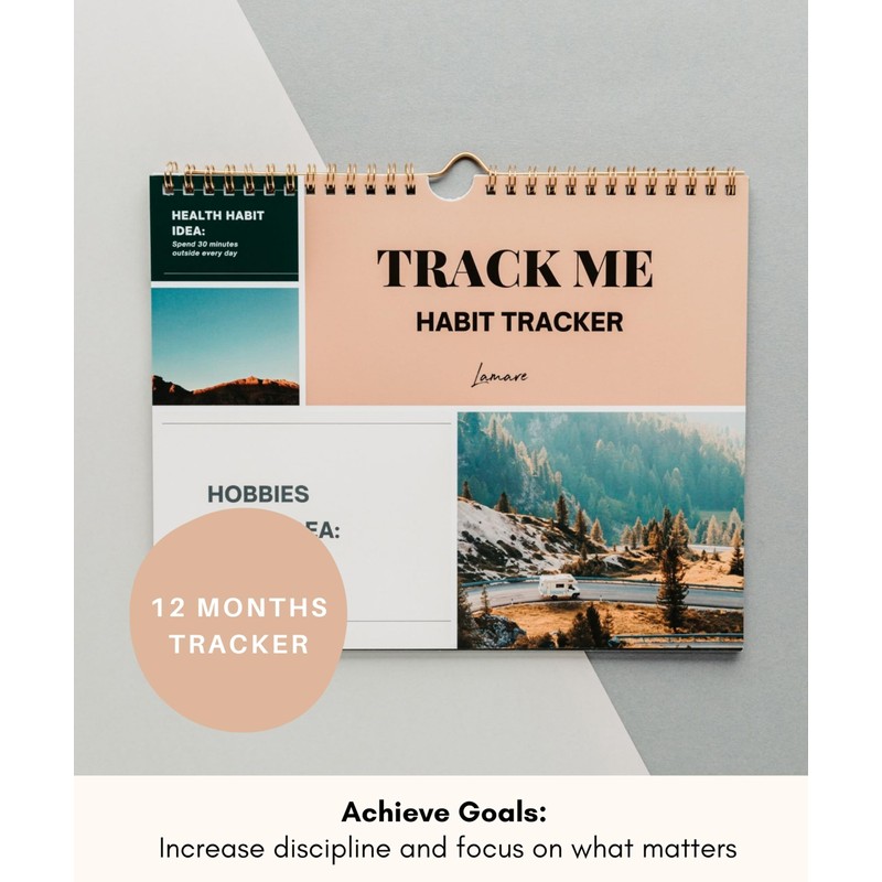 Lamare Habit Tracker Calendar – Premium Daily Habit Tracker Journal