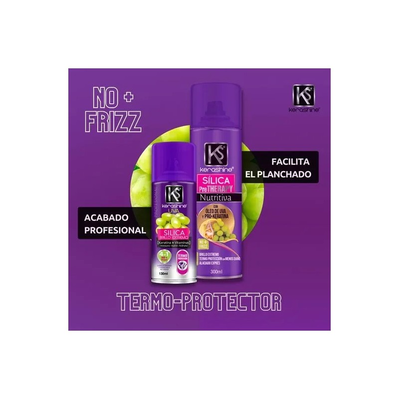 Kerashine Uva Sílica Gotas 170ml + Spray300ml - 3 Piezas