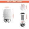 102267 105163 Plastic Sleeve and Screw Compatible with IKEA Furniture