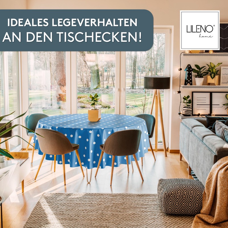 Lileno Home Washable Tablecloth