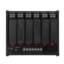 6 Channel Solid State Relay Module with Signal Indicator Input 3 to 32VDC Load 5‑8A 5‑60VDC for Electrical Equipment