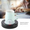 Cup Heating Mat, Black Constant Temperature Base Cup Warmer Pad