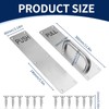 TFLPUO 2 PCS Door Pull Handle, Pull and Push Plate