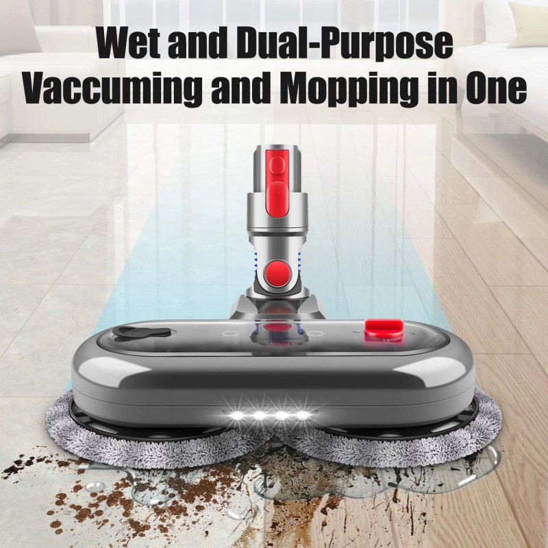 E.LUO Electric Mop Head for Dyson V7/V8/V10/V11 with 6 Pads