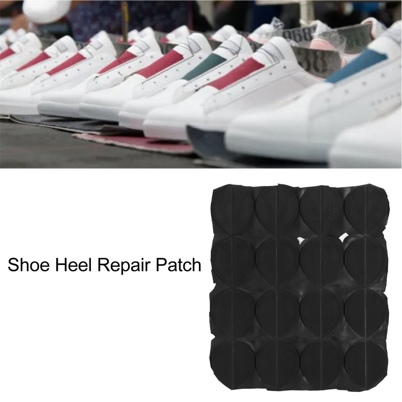16 Pairs Shoe Sole Repair Patch Rubber Slip Resistant Wearproof