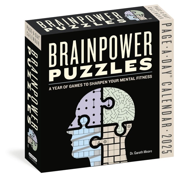 Brainpower Puzzles Page-A-Day® Calendar 2025: A Year of Games to