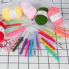 Coopay Crochet Hooks 2.0 mm, Colourful TPR Handle Crochet Hook