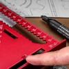 MINGTIANGH Triangular Ruler, Woodworking, Right-Angle Ruler, Round Saw, Aluminum Alloy,