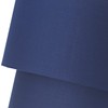 Modern and Trendy Navy Midnight Blue Cotton Fabric Double Tier