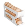 Egg Dispenser for Refrigerator | 3 Tiers Rolling Egg Dispenser