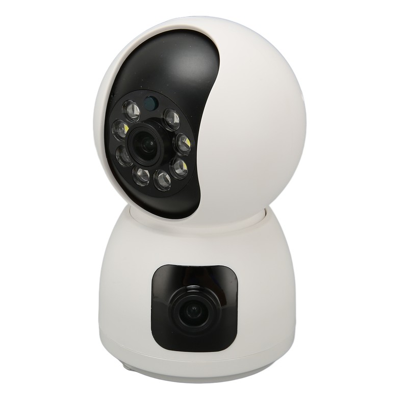 Security Camera 2K 4MP Dual Lens 2.4G Mobile App 360°