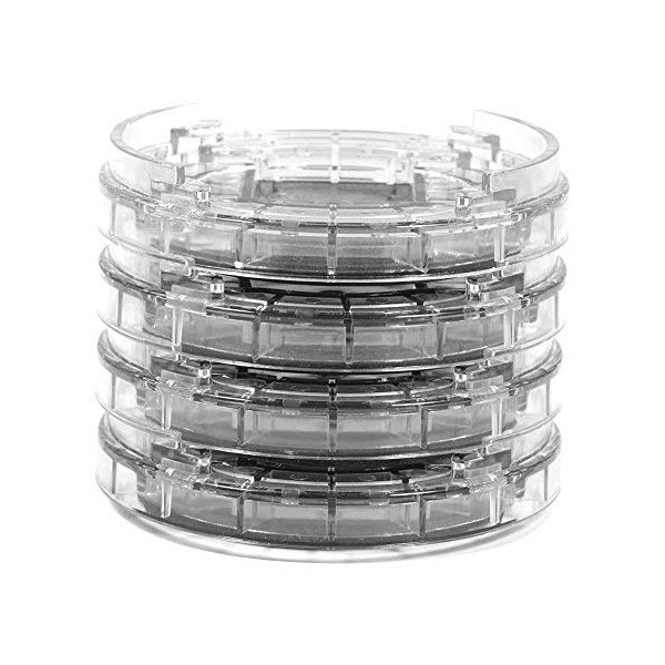 GOTOTOP 8 Pcs/Set Plastic Round Shape Multi-Slot Chair Bed Riser