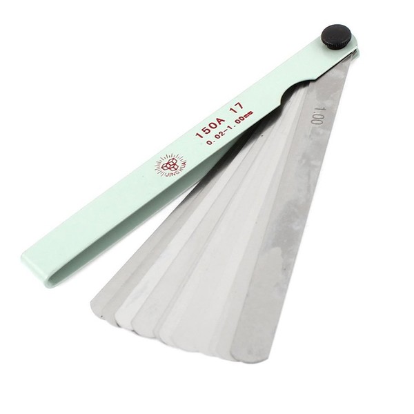 Rannb Feeler Gauge 17 Blades 0.02mm to 1mm Thickness Gap
