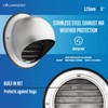 calimaero® KWG 5 inch Round Stainless Steel Ventilation Grill Hood