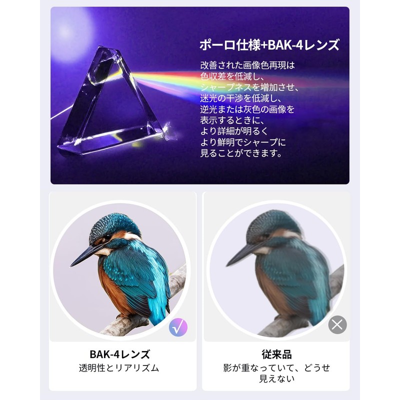 [Latest Industry-leading BAK4 Optical Lens] Binoculars for Live Use, 20x