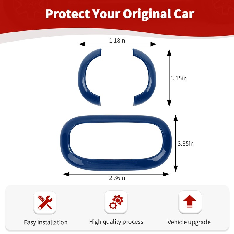 JOSHELA for Jeep JK Map Dome Light Trim Cover Fit