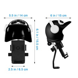 LALAFINA Motorcycle Mirror Phone Mount with Sunshade Waterproof Phone Clamp for Rear Mirror Secure Bike Holder for Most Smartphones Hands-Free Navigation and Music While Riding