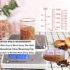 High Borosilicate Glass Measuring Cup Set-V-Shaped Spout，Includes 250ml(8OZ), 500ml(16OZ), and