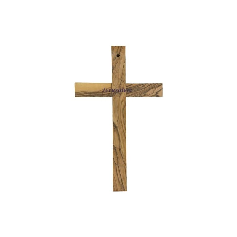 Sterling Gifts Olive Wood Wall Cross, Catholic Wooden Hanging Crosses