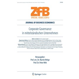 Corporate Governance in mittelständischen Unternehmen (ZfB Special Issue)