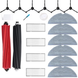 Loveco Loveco Zubeh?r Ersatzteile Kompatibel f1r Roborock S8 S8+ S8 Pro Ultra Staubsauger,2 Hauptb1rste, 4 Filter,6 Seitenb1rsten,6 Moppt1chern, 1 B1rstenreinigungswerkzeug (Nicht f1r S8 maxV ultra)