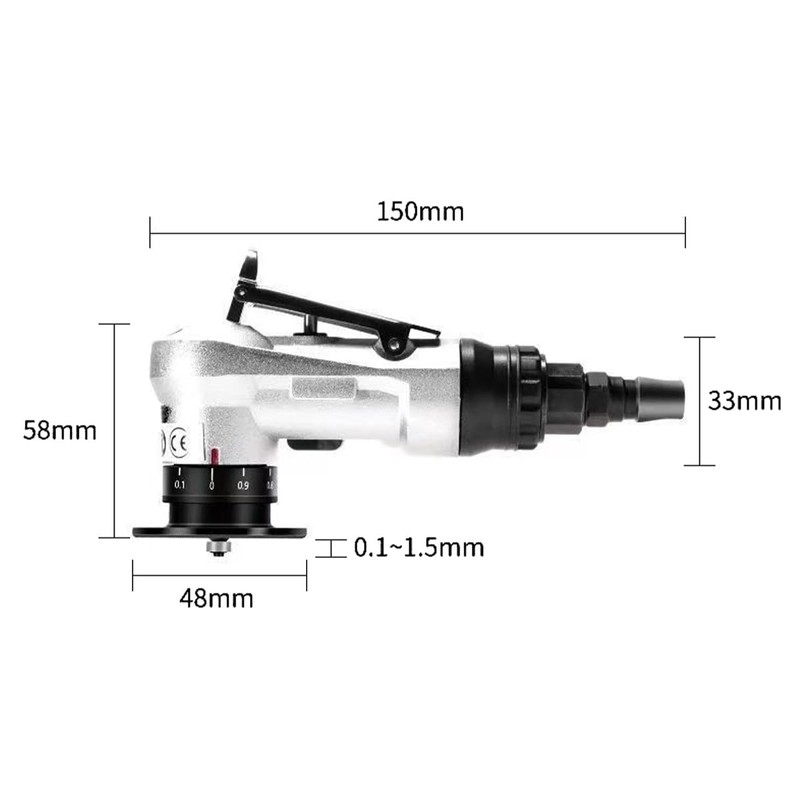 Gorise Pneumatic Chamfering Tool Handheld, Mini Air-Powered Chamfering Machine Trimming
