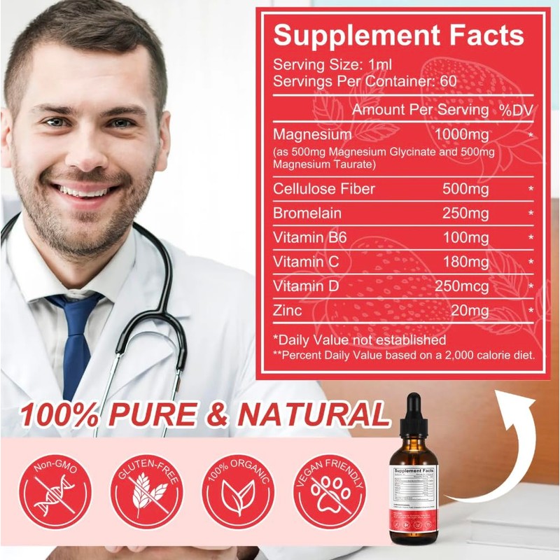 Liquid Magnesium Drops – Ionic Mineral Formula with Naturally Occurring