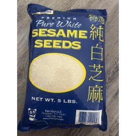 Sesame Seed Raw Sesame Seeds Premium Pure White Sesame Seeds large bag 5lbs