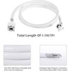 SUIGETSU Washing Machine Inlet Hose, 16 Ft PVC, 3-Layer Reinforced