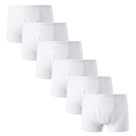 Winging Day Boys' Pure Cotton 6-Pack white Boxer Brief Underwear Size 5T