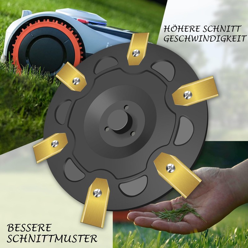 Blade Disc + 6 Replacement Blades Compatible with Segway Navimow
