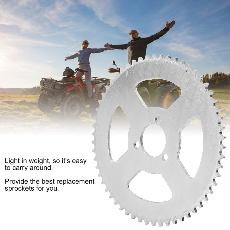 Alomejor T8F 58T White Steel Sprocket 3 Hole Crankset 29