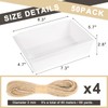 DeziWood 8 x 6 Inch Paper Charcuterie Boxes with Clear