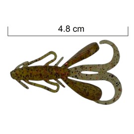 SEABUZZ Rubber Fish Fishing Lure Set Candy Larva 5 Pieces x 48 mm - Pike Trout Perch Rubber Bait - Catfish & Zander Artificial Bait - Predator Fish Fishing Set - Freshwater and Saltwater Fishing