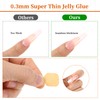 Nail Adhesive Tabs, Clear Super Strong Solid Nail Adhesive Tabs,