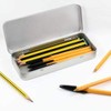 'Happy Penguin Ice Skating' Metal Hinged Stationery Tin/Storage Box (TT00249874)