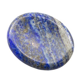 Thumb Bag, Palm Worry Stone, Polished Healing Reiki Gemstone for Crystal Therapy, Relaxed Mind, Balancing Chakra and Decoration, 4.6 cm (Lapis Lazuli)